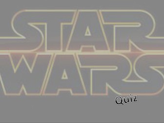 Tutor time quiz: Star Wars edition