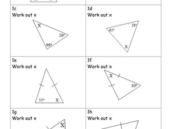 Differentiated angles activity