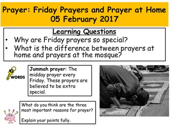 Prayers: Friday Prayer and Prayer at Home