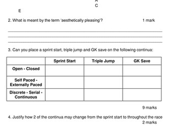 Worksheet - Skill Classification (New AQA A level)