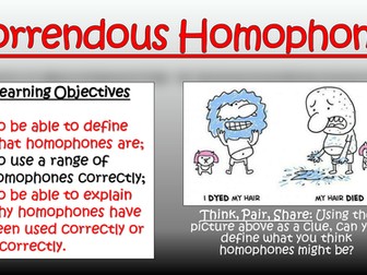 Horrendous Homophones! (Double Lesson)