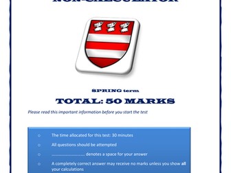 Year 6 Spring Half-Term Test