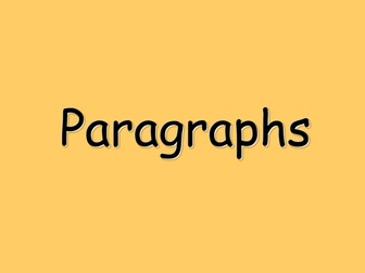 Paragraphs lesson using collaborative learning styles.