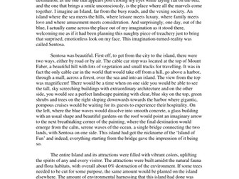 IGCSE - Sentosa (Descriptive Essay)