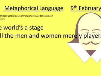 Shakespeare's Metaphorical Language