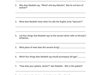 Macbeth - Act 5