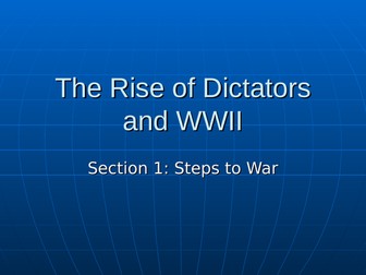 WW2 Dictators Presentation and Jotter Writing/Map activity