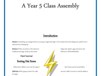 Harry Potter Themed Class Assembly Year 5