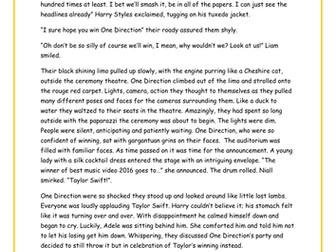 Story With  A Warning KS2 Example Text