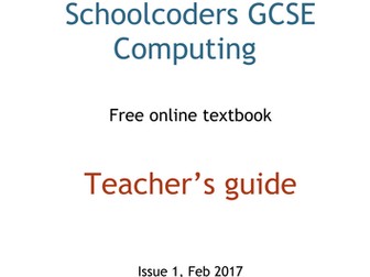 Schoolcoder GCSE Computing online texbook - teacher's guide