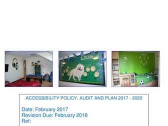 Accessibility Policy, audit and plan