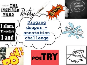 Poems from different cultures - annotation challenge!