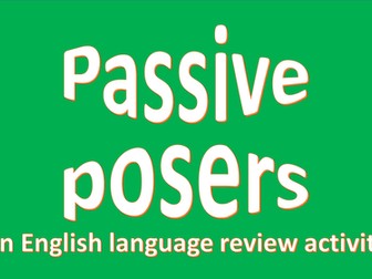 Passive voice posers