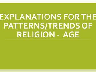 Powerpoint slides - A2 Sociology (Religion, belief and faith)