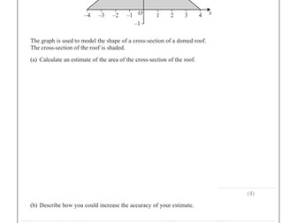 Area under a graph exam questions