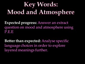 GCSE Grade 1-9 extract analysis- ACC