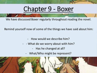 'Animal Farm' lessons on final chapters 9 and 10