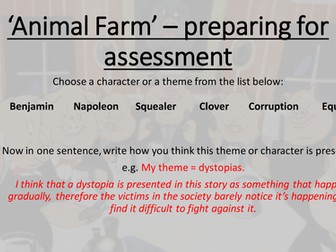 'Animal Farm' KS3 Assessment and guide on how to succeed