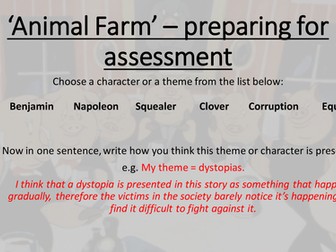 'Animal Farm' KS3 Assessment and guide on how to succeed