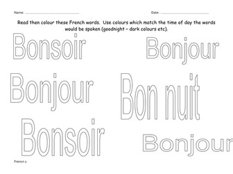 French Greetings - Infant/Middle