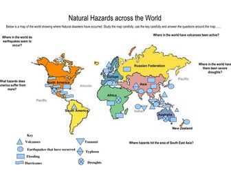 Natural Hazards world analysis map