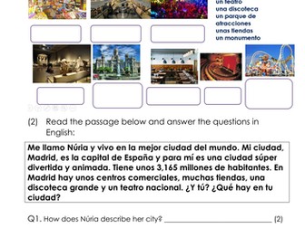 KS3/4 Spanish - Holidays and Preterite Past Tense Revision & Activities Pack