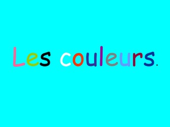 Les couleurs