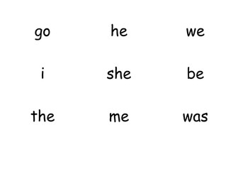 High Frequency words