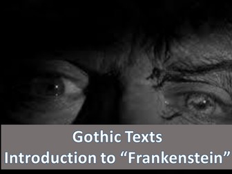 AQA GCSE Literature "Frankenstein" lessons - part 1