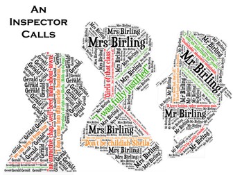 AQA Literature Paper 2 Section A An Inspector Calls Revision Quote Mat and PPT Quiz