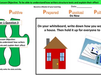 New specification Q3- Structure - Paper 1 English Language