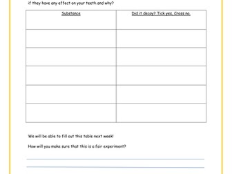 Year 4 Teeth and Digestive System Planning - Making Poo!