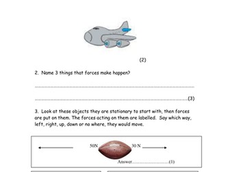 Forces end of topic test:  Forces in action. gravity, magnetism and springs