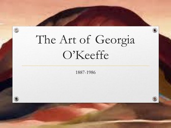 Plan and presentation for Georgia O'Keeffe