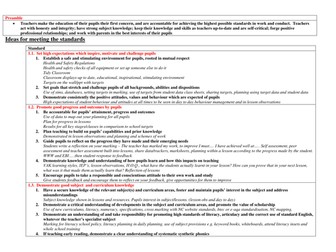 Teaching Standards - Super helpful Ideas of how you can meet them ( Teacher Standards ) NQT and QTS