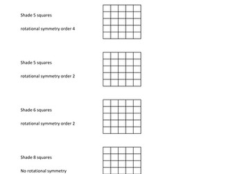 Rotational (and reflective) symmetry: differentiated questions