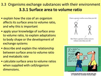 NEW AQA AS UNIT 3 - ORGANISMS EXCHANGE SUBSTANCES WITH THEIR ENVIRONMENT