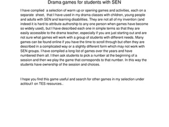 Drama warm up game -People to People