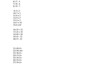 Year 2 Spring Term Test