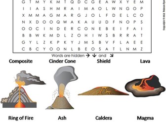 Volcanoes Word Search