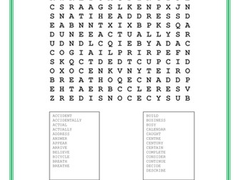 Year 3 and 4 Spellings Wordsearches