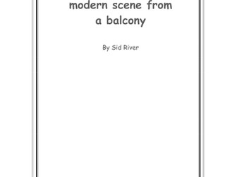 Rodney 'n' Jools - A modern scene from a balcony. A humorous sketch for two.