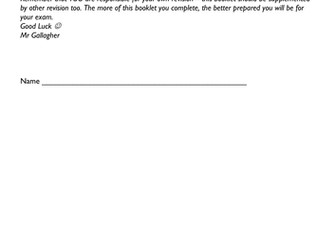 Revision Edexcel IGCSE specification questions