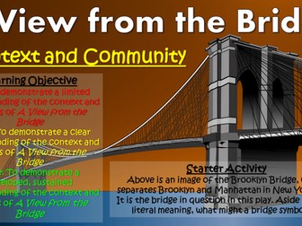 A View from the Bridge: Context of Italian American Brooklyn