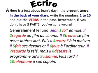 from present to past tense