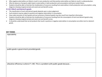 AQA A-level Economics (new spec) 2-14 Market Failure Revisited: Marginal Analysis