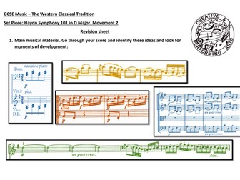 Haydn 101 Revision Sheet