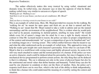 IGCSE - The Pedestrian: Types of Irony