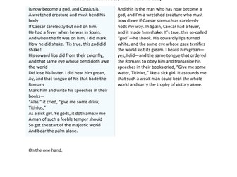 Julius Caesar: Discussions