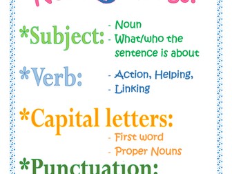 5 ~Things sentences need